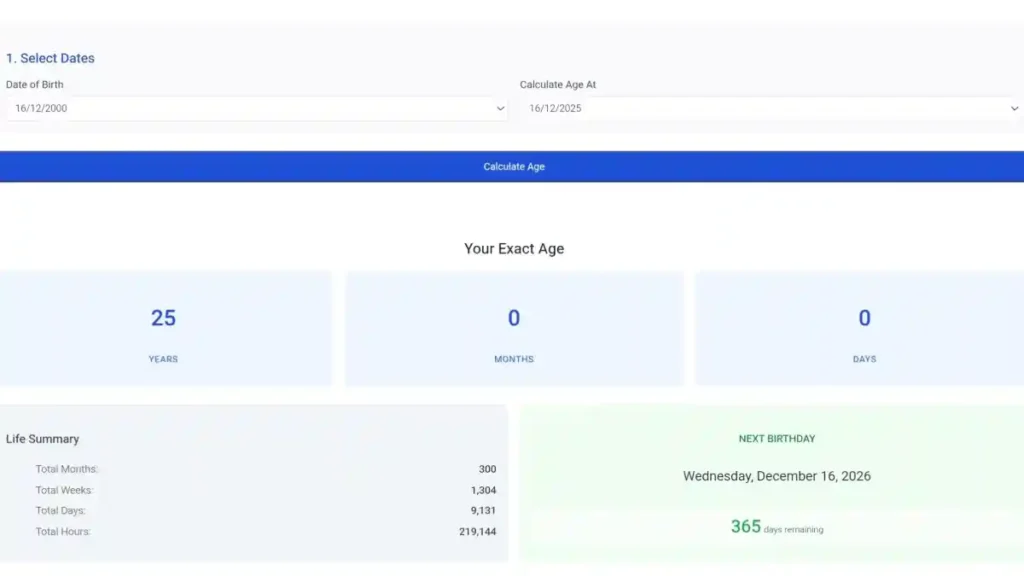 Age Calculator