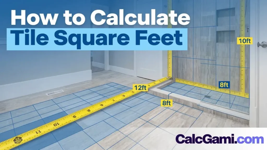how to calculate tile square feet